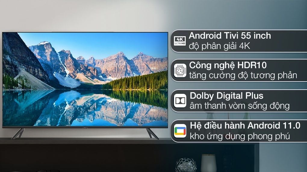 Tivi Casper giá rẻ 55UGA610 có màn hình lớn 55 inch độ phân giải 4K sắc nét, Tải app AX88 ngay hôm nay chân thực Smart Tivi Casper 55UGA610 55 inch 4K Ultra HD: Những ưu điểm chinh phục người dùng Việt