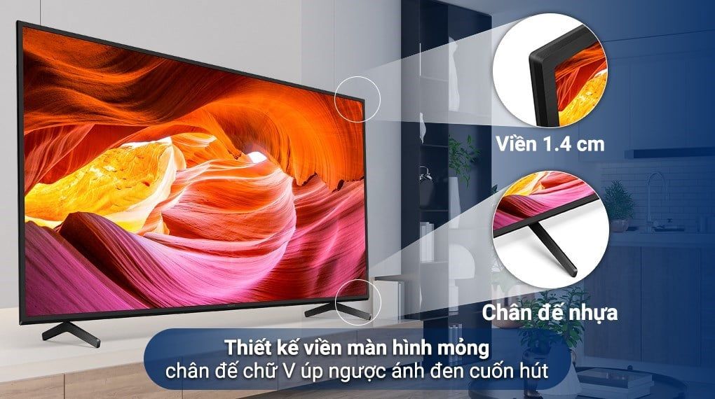 Google Tivi Sony 4K 50 inch KD-50X75K [ 50X75K ] - Chính Hãng