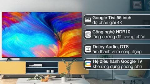 Google Tivi TCL 4K 55 inch 55P635