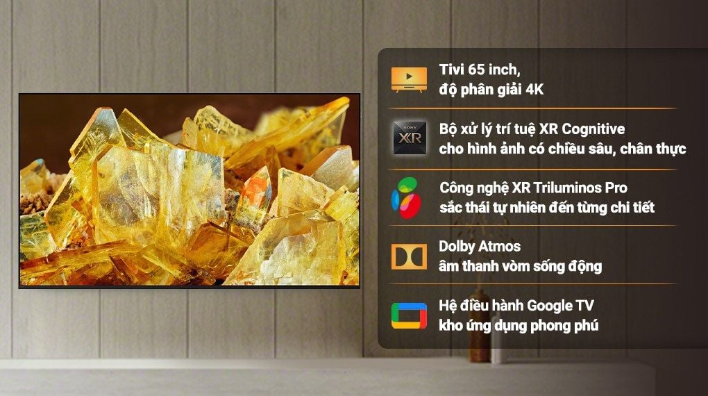 Google Tivi Sony 4K 65 inch XR-65X90L [ 65X90L ]