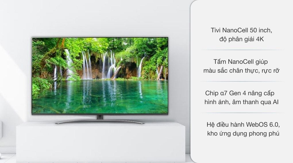 Smart Tivi LG NanoCell 4K 50 inch 50NANO86TPA [ 50NANO86 ] - Chính Hãng