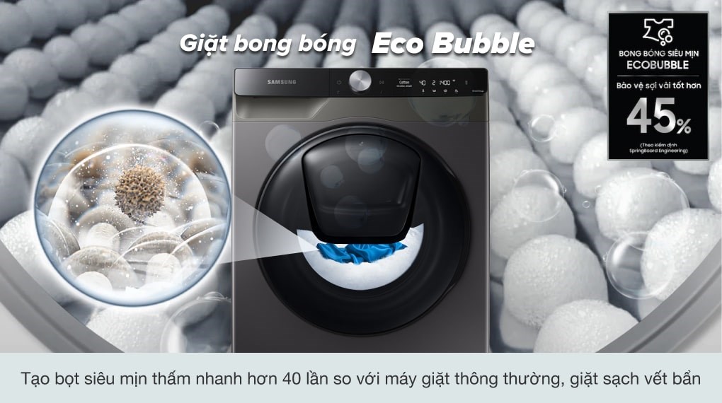 Máy giặt Samsung WD95T754DBX/SV Addwash Inverter 9.5 kg tích hợp sấy