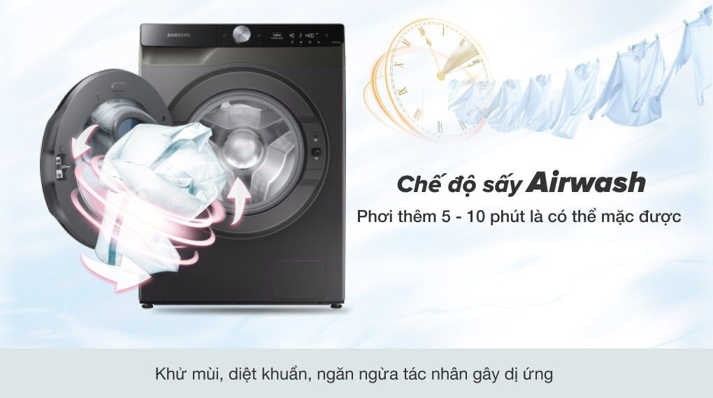 Máy Giặt Sấy Samsung Addwash Inverter 9.5 kg WD95T754DBX/SV