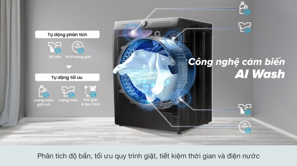 Máy Giặt Sấy Samsung Inverter 21 kg WD21T6500GV/SV