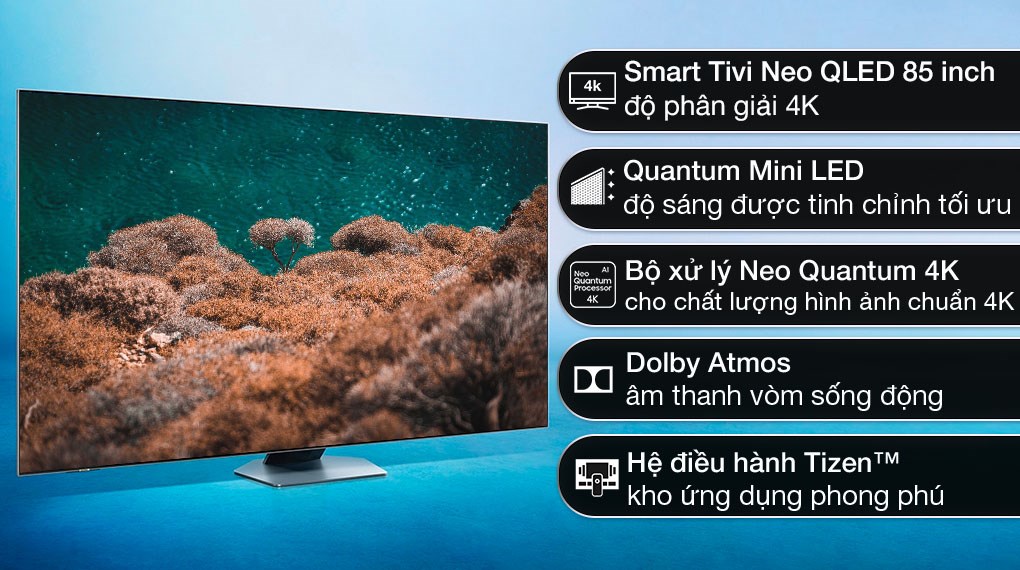 Smart Tivi Samsung 85 inch Neo QLED 4K QN85B (QA85QN85B) | Model 2022