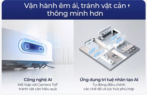 Điều khiển robot tiện lợi qua App Xiaomi Dreame Bot W10 Pro
