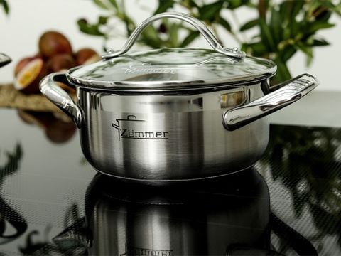 Bộ nồi chảo inox cao cấp 4 món Zemcook S4S