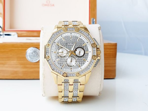  Đồng hồ Nam Bulova Crystal for Men 98C126 full đá 