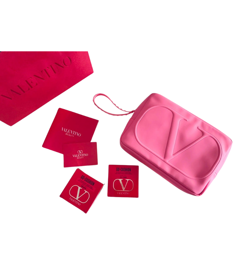 Túi Valentino Grande Trousse Rose Big Pink Pouch