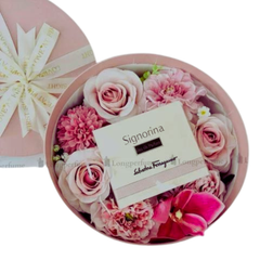 Combo hộp quà và hoa to