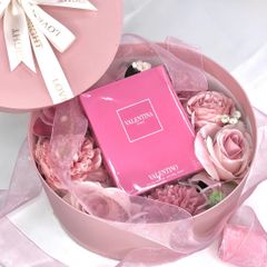 Combo hộp quà và hoa to