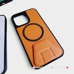 Case Ốp điện thoại iPhone Da Magsafe Chống dựng đơn giản iPhone X/XSM/11/12/13/14/15/Pro/Promax