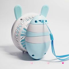 Quạt Cầm Tay Mini Thân Sọc Tai Gấu Tai Thỏ Tai Mèo