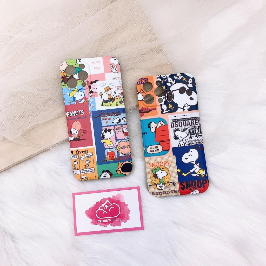 Case Ốp điện thoại iPhone Snoopy nhám bóng (2 mẫu)