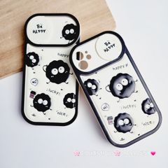 Case Ốp điện thoại iPhone Hòn Than Đen Be Hapy Phao Da iPhone 11/12/13/14/15/Pro/Promax