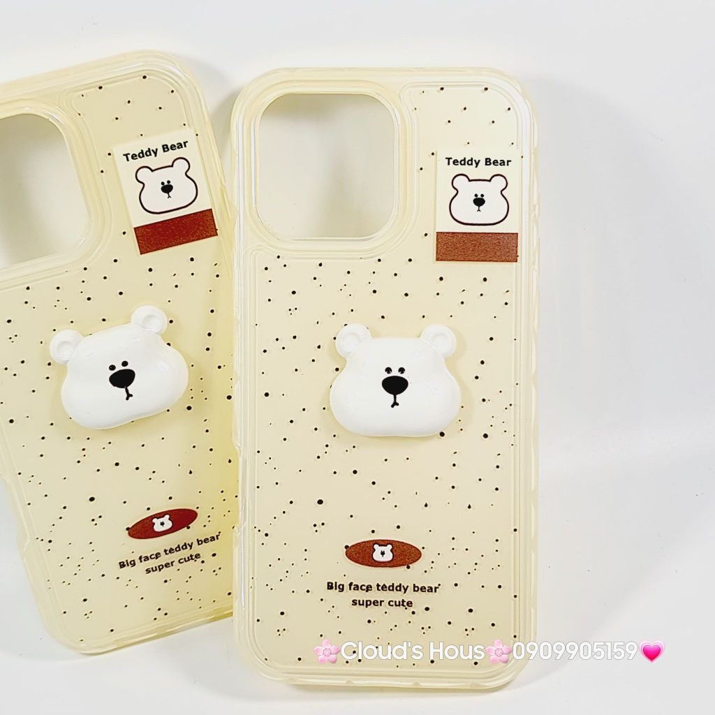 Case Ốp điện thoại iPhone icon Teddy Bear CASE iPhone 12/13/14/15/16/Pro/Promax