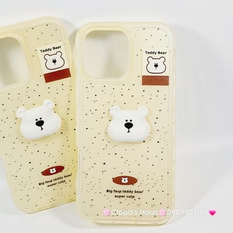 Case Ốp điện thoại iPhone icon Teddy Bear CASE iPhone 12/13/14/15/16/Pro/Promax