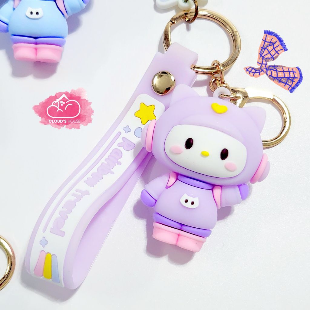 MÓC KHÓA Cậu bé Phi Hành Gia Đeo Balo Rainbow Travel