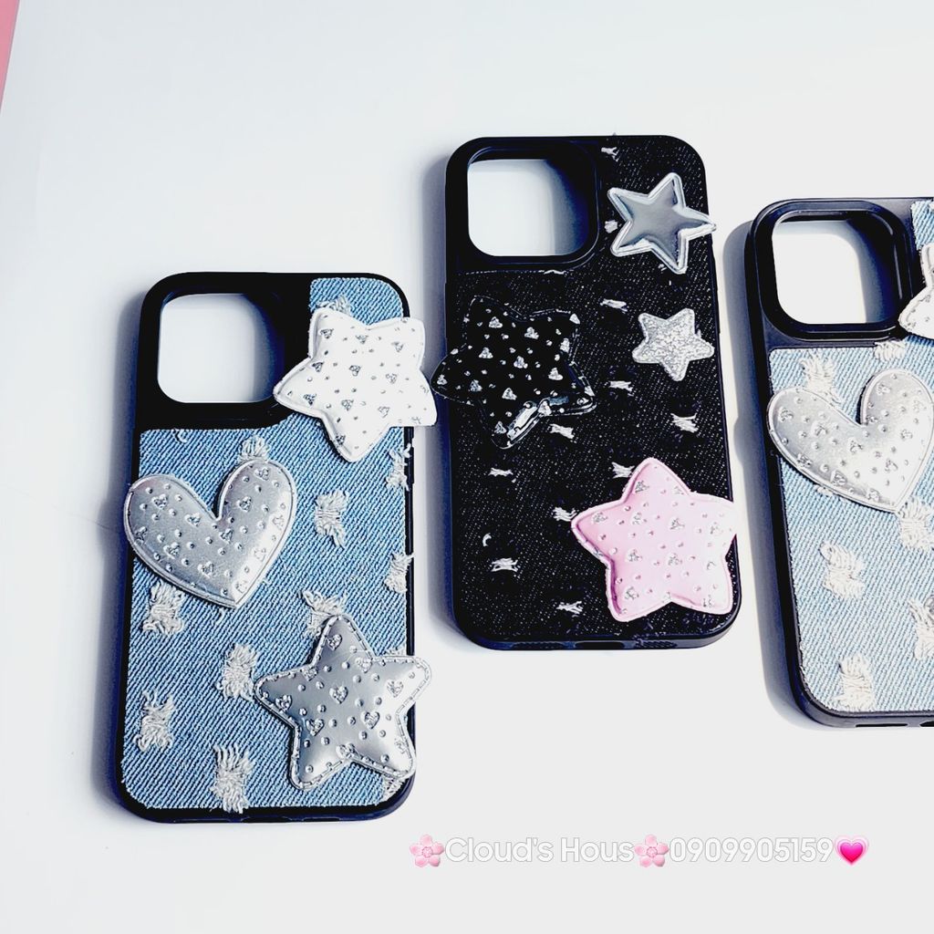Case Ốp điện thoại iPhone Jeans Ngôi Sao Nổi Cá Tính cá tính iPhone 7+/8+/X/Xs/XSMax/11/12/13/14/15/Pro/Promax