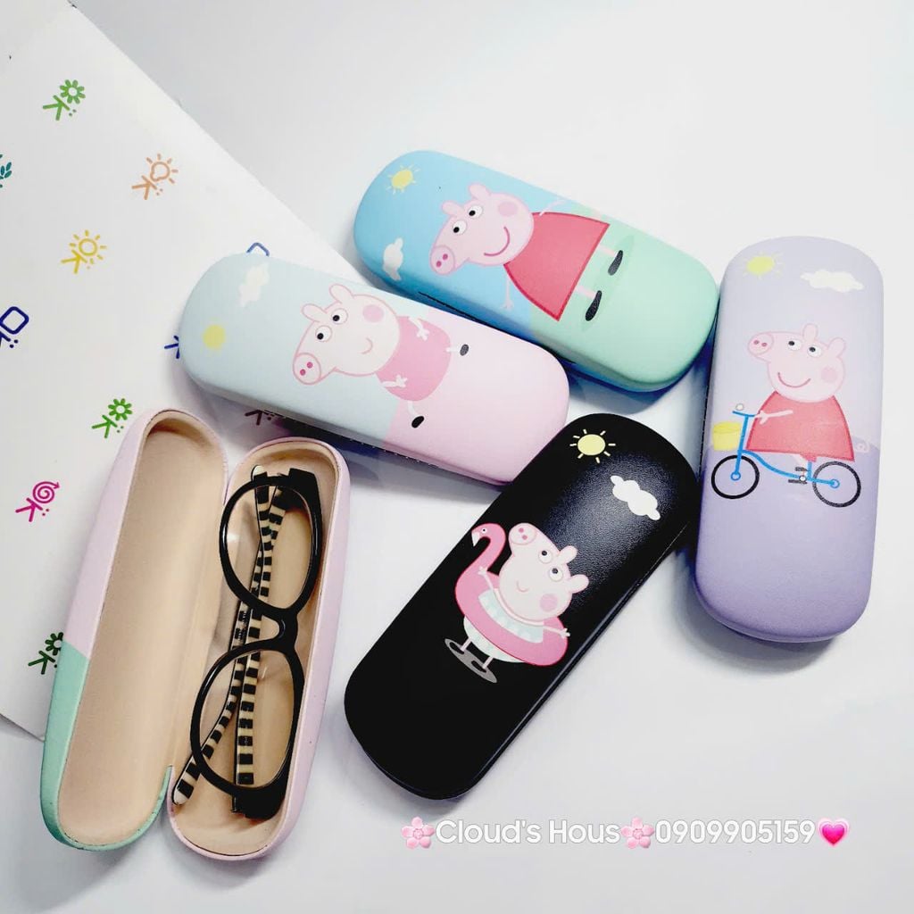 Hộp đựng kính Doraemon Heo Peppa Đáng Yêu