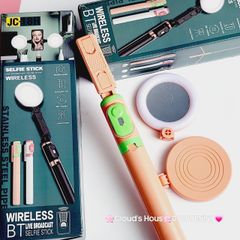 Gậy Selfie kết nối Bluetooth có Đèn và chân Tripod JC-18H