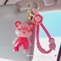 Móc Khóa Gấu Sứ Strive Hai Màu