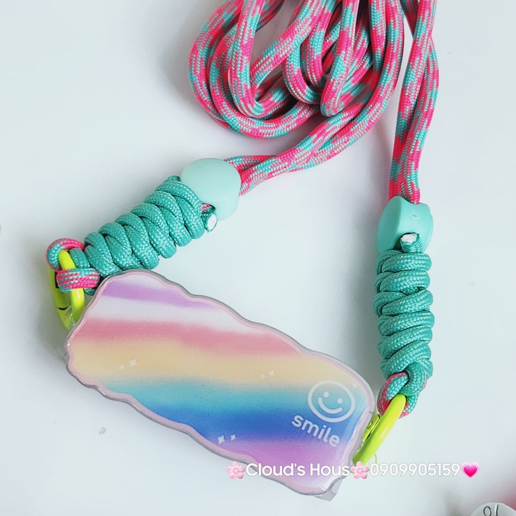 Dây Dù ĐEO chéo kèm thanh KẸP giữ điện thoại hoạt hình kute