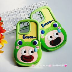 Case Ốp điện thoại iPhone Su dẻo Cosplay Ếch Emm.. iPhone 11/12/13/14/15/Pro/Promax