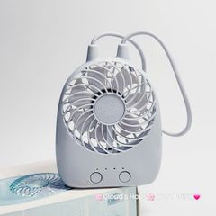 Mini Fan - Quạt Cầm Tay - Để Bàn Có Dây Xách Du Lịch