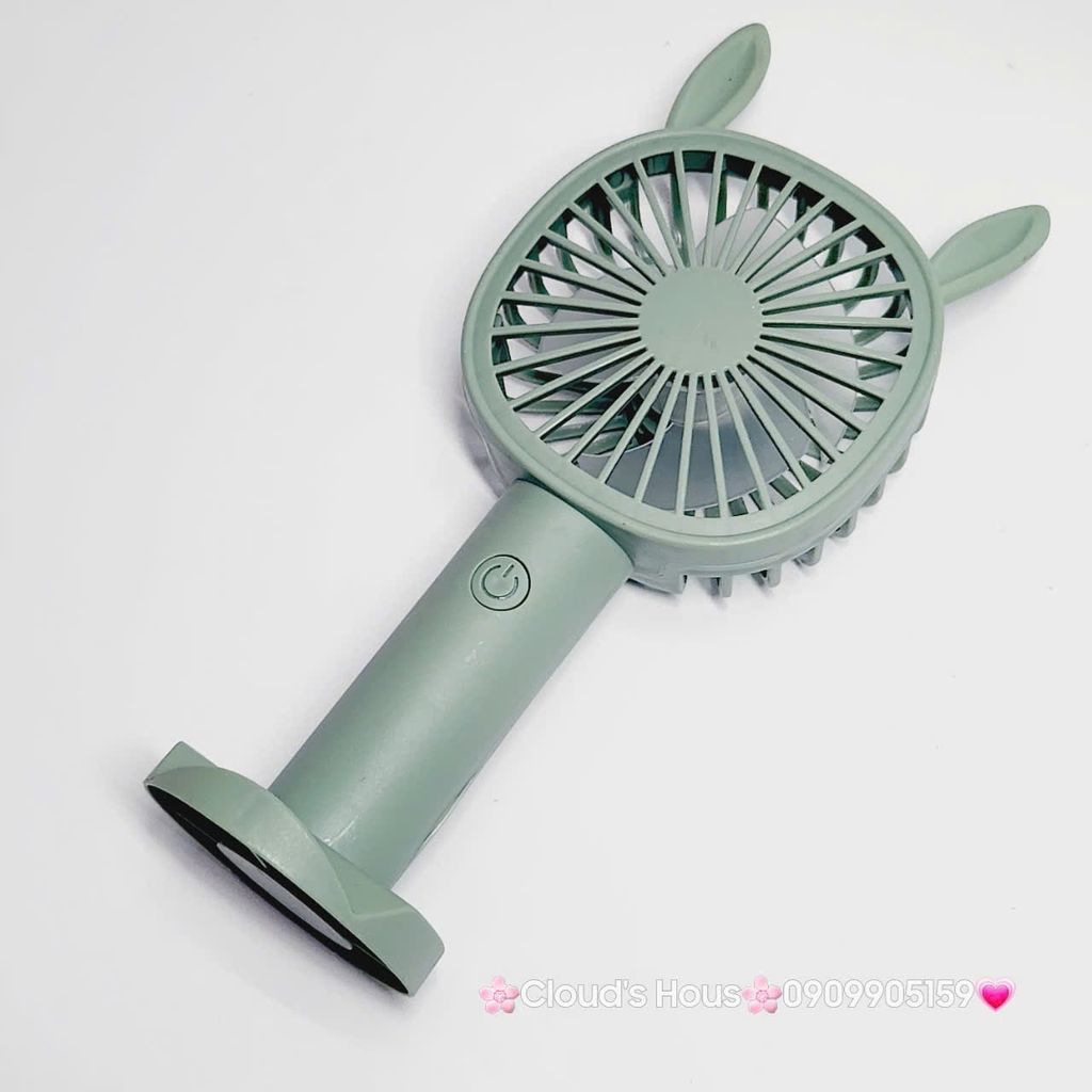 Mini Fan - Quạt Cầm Tay Tai Thú Nhiều Màu ( có đế rời để bàn)