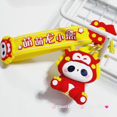 Móc Khóa Gấu Trúc Panda Cosplay Lân Rồng TẾT