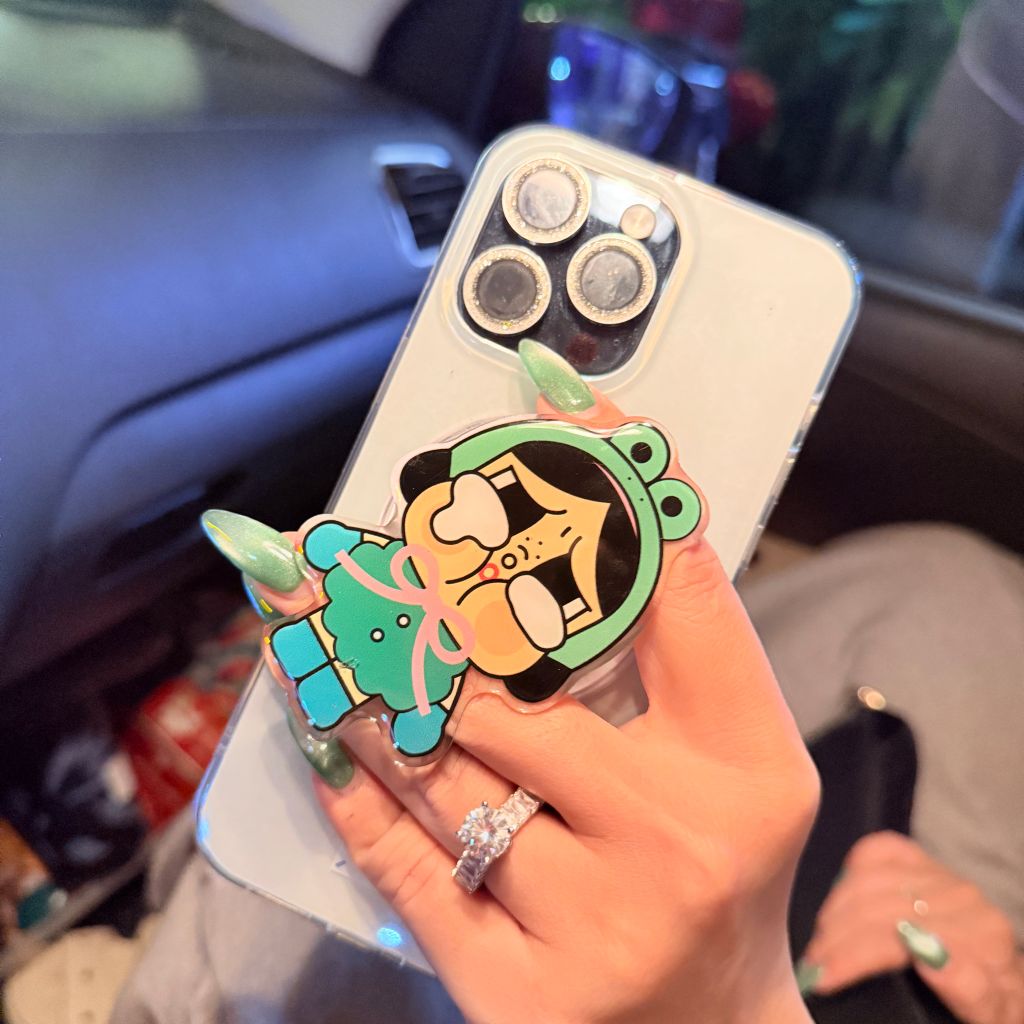 Case Ốp điện thoại iPhone Trong Crytal Magsafe Xanh Mint Pastel Case iPhone 12/13/14/15/16/Pro/Promax
