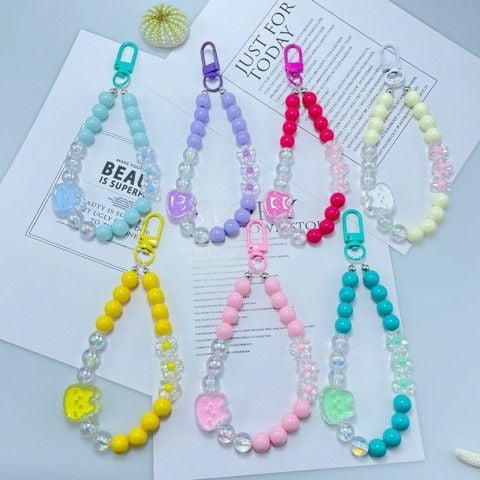 Vòng charm đeo tay hoạt hình kute Ngọc Trai icon Thỏ