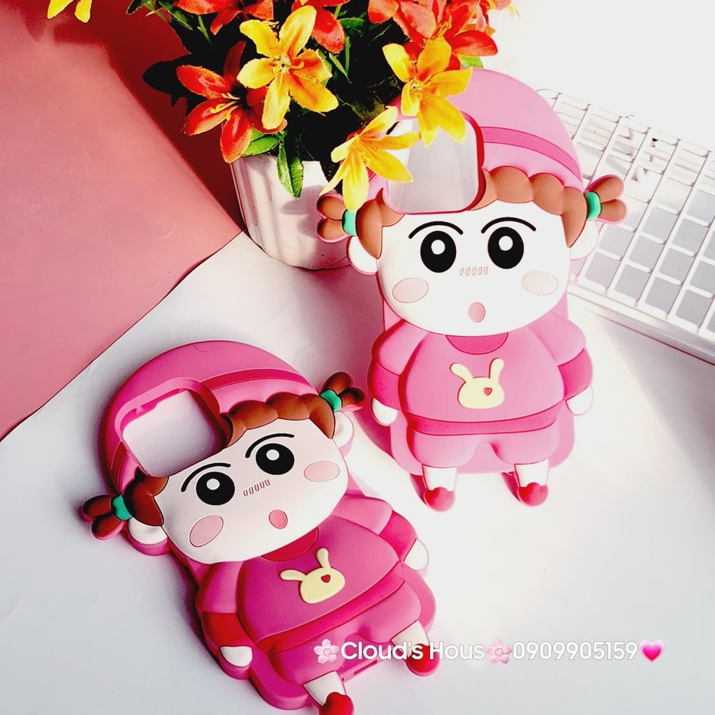 Case Ốp điện thoại iPhone Su dẻo Cô Bé Bút Chì Đồ Hồng iPhone 6P/7P/8P/X/Xs/XSMax/11/12/13/14/15/Pro/Promax