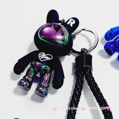 Móc khóa Thỏ Hologram R dây da