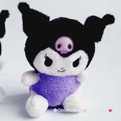 Gấu Bông Kuromi Em Bé Mặc Yếm tím