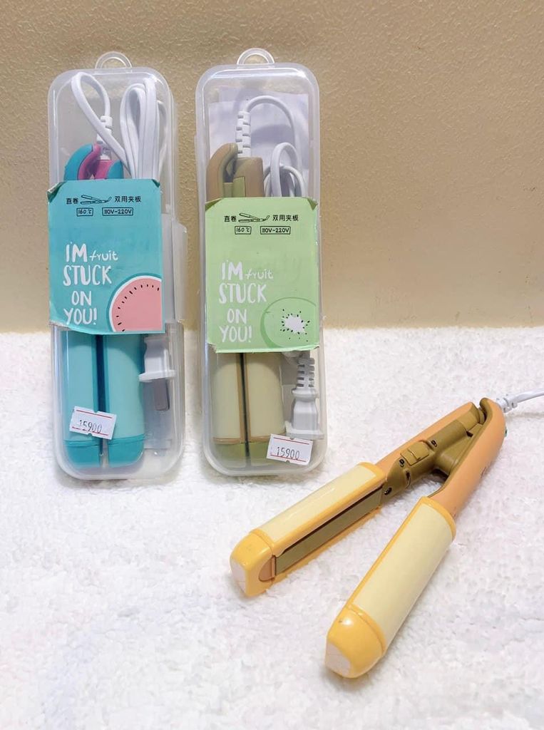 Máy Làm Tóc Mini Kemier 2 in 1 Summer Fruit - Máy Kéo tóc
