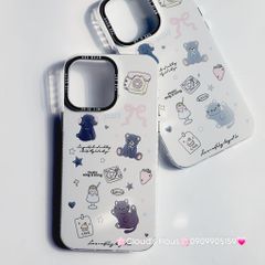 Case Ốp điện thoại iPhone Gấu Mèo Chó Nền Trắng Hologram Music sing a Song iPhone 11/12/13/14/15/Pro/Promax