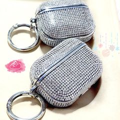Cover Case Vỏ bảo vệ Airpod Đính đá Trắng sang chảnh Airpod 1/2/3/Pro/Pro2