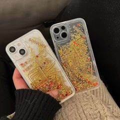 Case Ốp điện thoại iPhone Trong Mạc chược phao Bling nước iPhone 11/12/13/14/15/Pro/Promax - TẾT