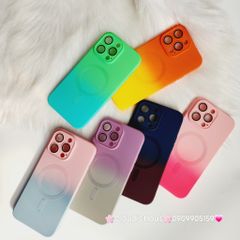 Case Ốp điện thoại iPhone IRIS Ombre Likgus Silicone Bảo vệ Cam Magsafe iPhone 14Promax