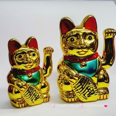 Mèo Thần Tài Mạ Vàng Nhiều Mẫu Nhiều Size
