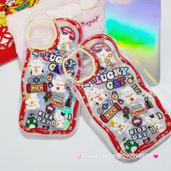 Case Ốp điện thoại iPhone Mèo Hologram icon nổi Phao chống Shock iPhone 11/12/13/14/15/Pro/Promax - TẾT