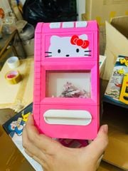 KÉT SẮT - Giả Máy Cắt Giấy Mini Doraemon Hello Kitty