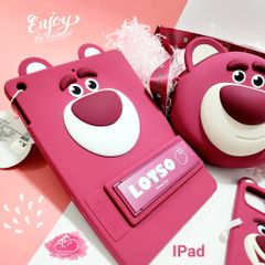 Case Ốp iPad Gấu dâu Lotso Su dẻo Chống dựng Chính hãng Disney iPad 9.7/10.2/10.9/11inch