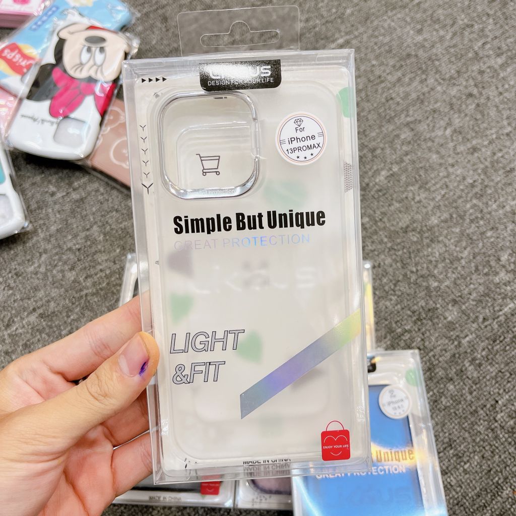 Case Ốp điện thoại iPhone Likgus Nhám Viền Camera Bạc Chống dựng iPhone 11/12/13/14/Pro/Promax