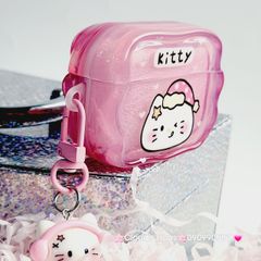 Cover Case Vỏ bảo vệ Airpod Mèo Kitty phao gợn sóng phao gợn sóng Airpod 1/2/3/Pro/Pro2