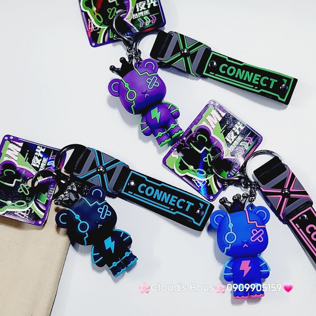 Móc Khóa Gấu Vương Miện Connect