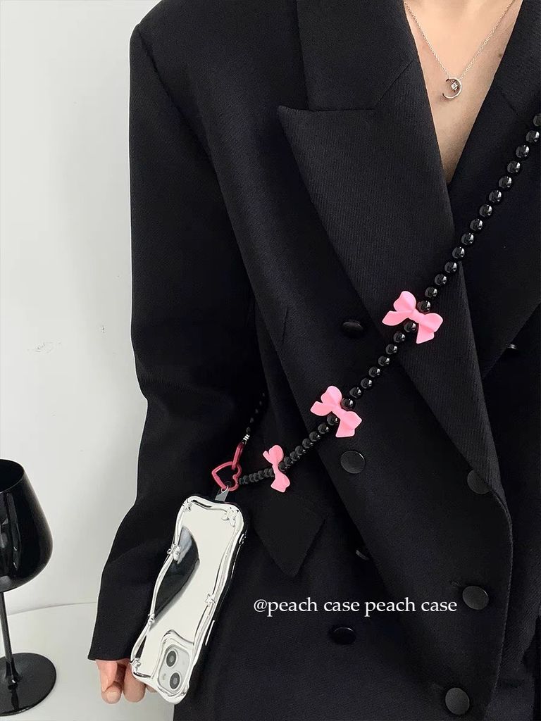 Dây đeo điện thoại nơ (2 màu)