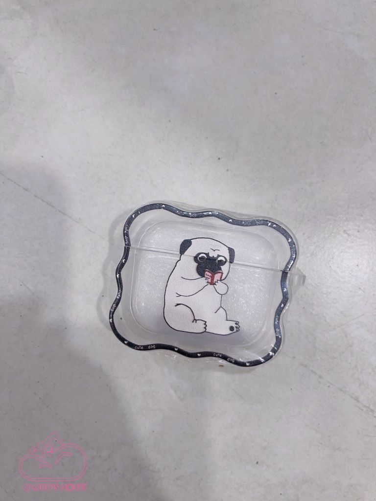 COVER AIRPOD Phao Trong Viền Gợn Sóng Cartoon Chống Shock (9 mẫu)